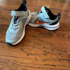 Nike Gray with Orange Swoop